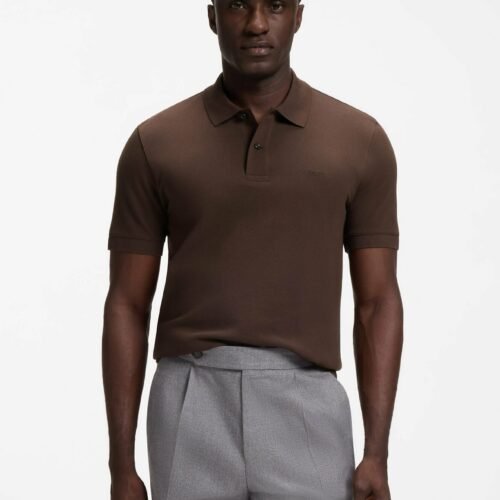 BOSS PALLAS - Polo shirt - dark brown nine