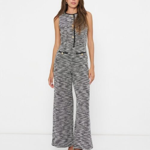 Anna Field by Zalando Trousers - black/white