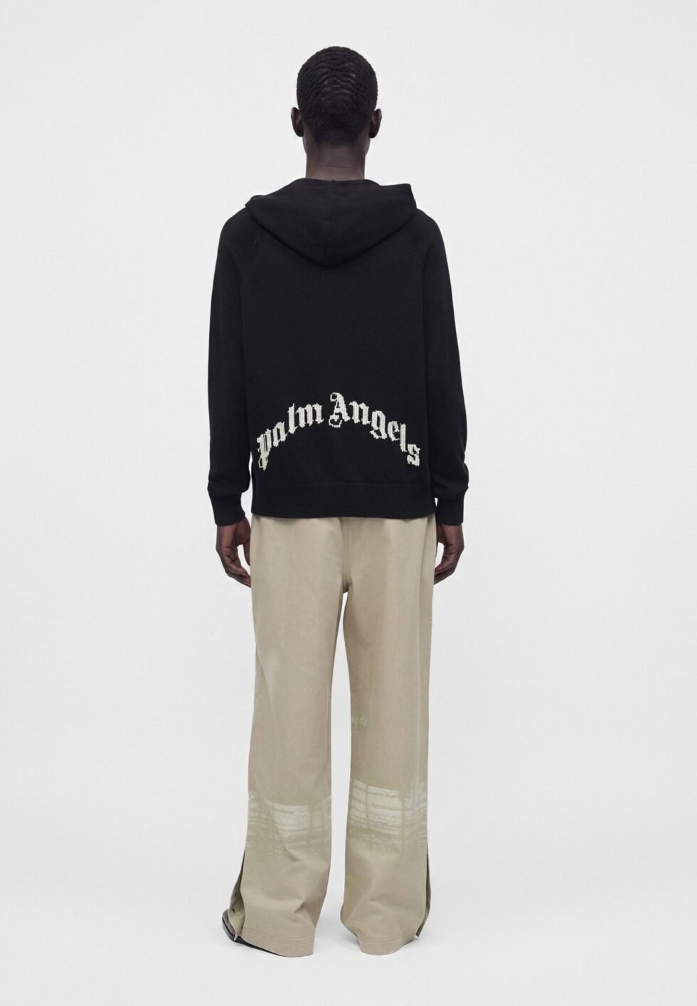 Palm Angels CURVED LOGO REGULAR - Jumper - black/off white