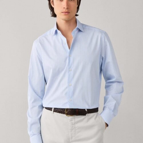 HACKETT LONDON FORMAL SHIRT FORMAL TAILOR STRIPE - Shirt - light blue