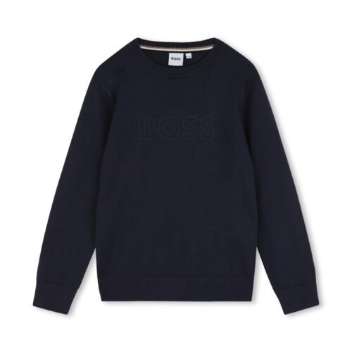 BOSS Kidswear PULLOVER KIDS TEENS - Sweatshirt - bleu cargo