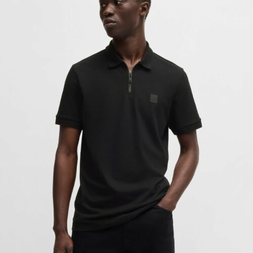 BOSS PASSERZIP - Polo shirt - black one