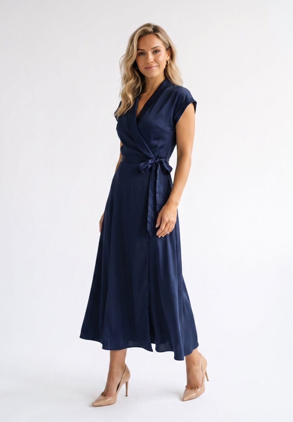 Anna Field by Zalando SATIN - Maxi dress - navy